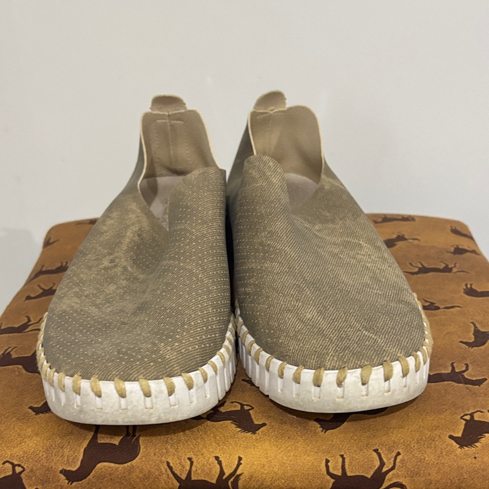 Women’s Olive Slip-On Loafers